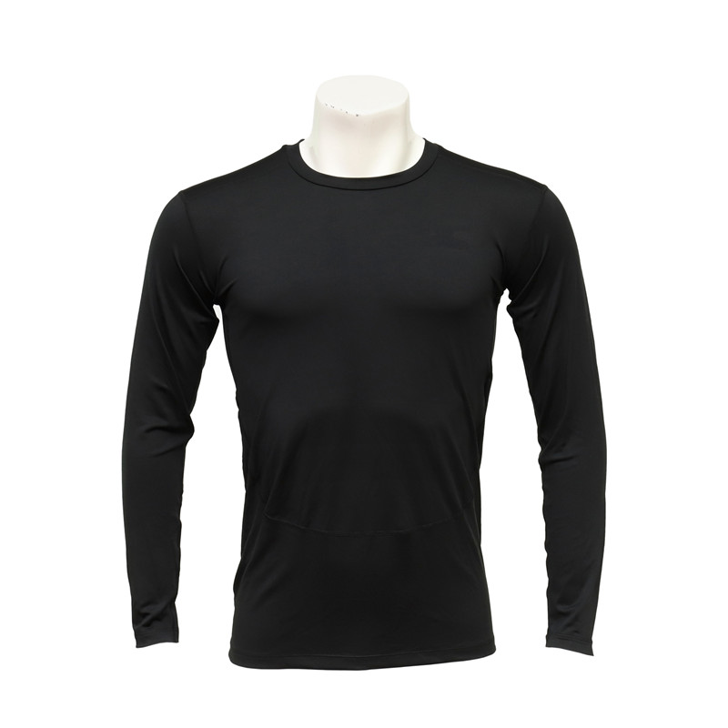 Men's Long-sleeved Black Compression T-shirt