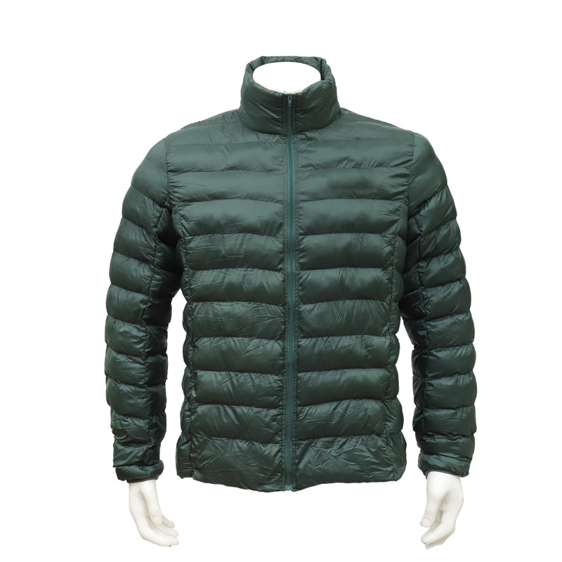 Portable Lightweight Fleece Padded Green Jacket