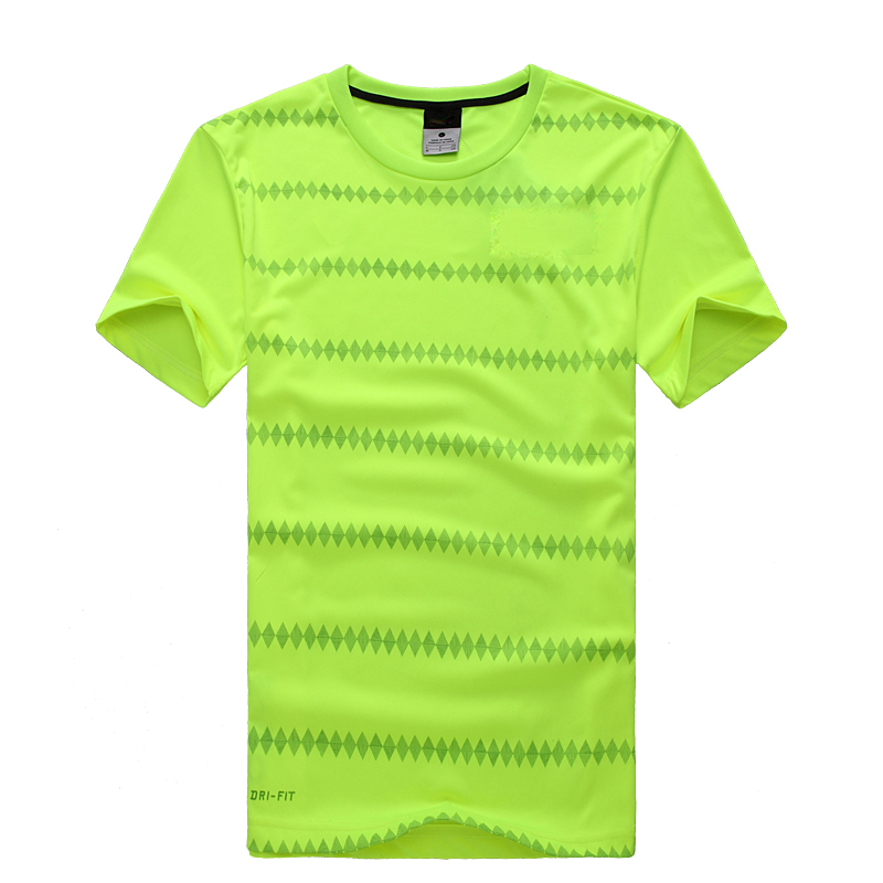 Junior's Fluorescent Short-sleeved Football Jersey with Print