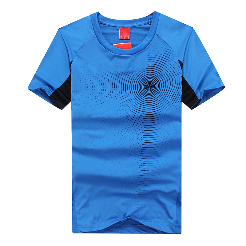 Men's Round-neck Short-sleeved Cut and Sewn Space Printed Soccer Jersey