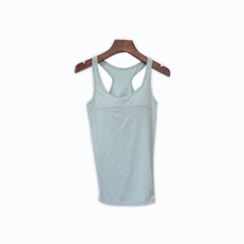 Female Gym Wear Elastic Polyester Tank Top 