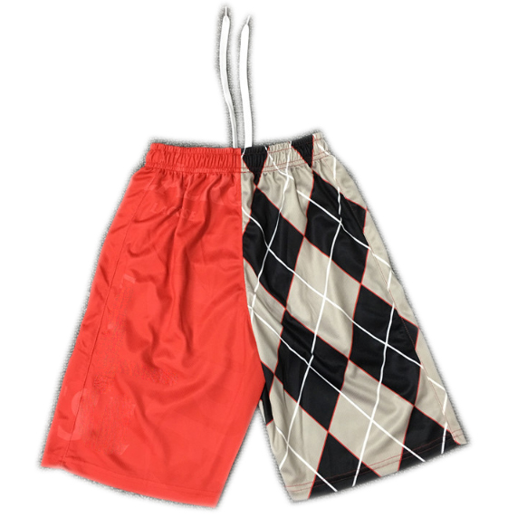 Men's Fast Dry Plaid Sublimation Printed Shorts