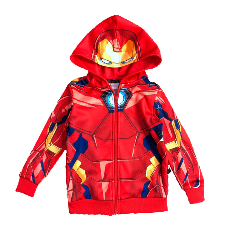 Kids' Full Sublimation-printed Spiderman Zip-up Hoody Jacket