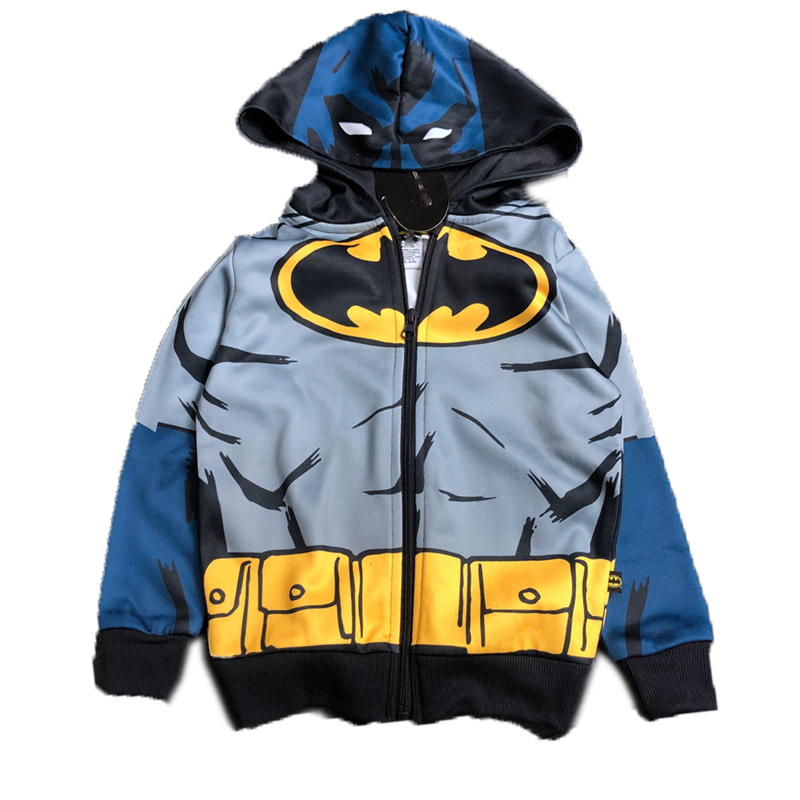 Children's Batman Full Sublimation-printed Zip-up Hoody Jacket